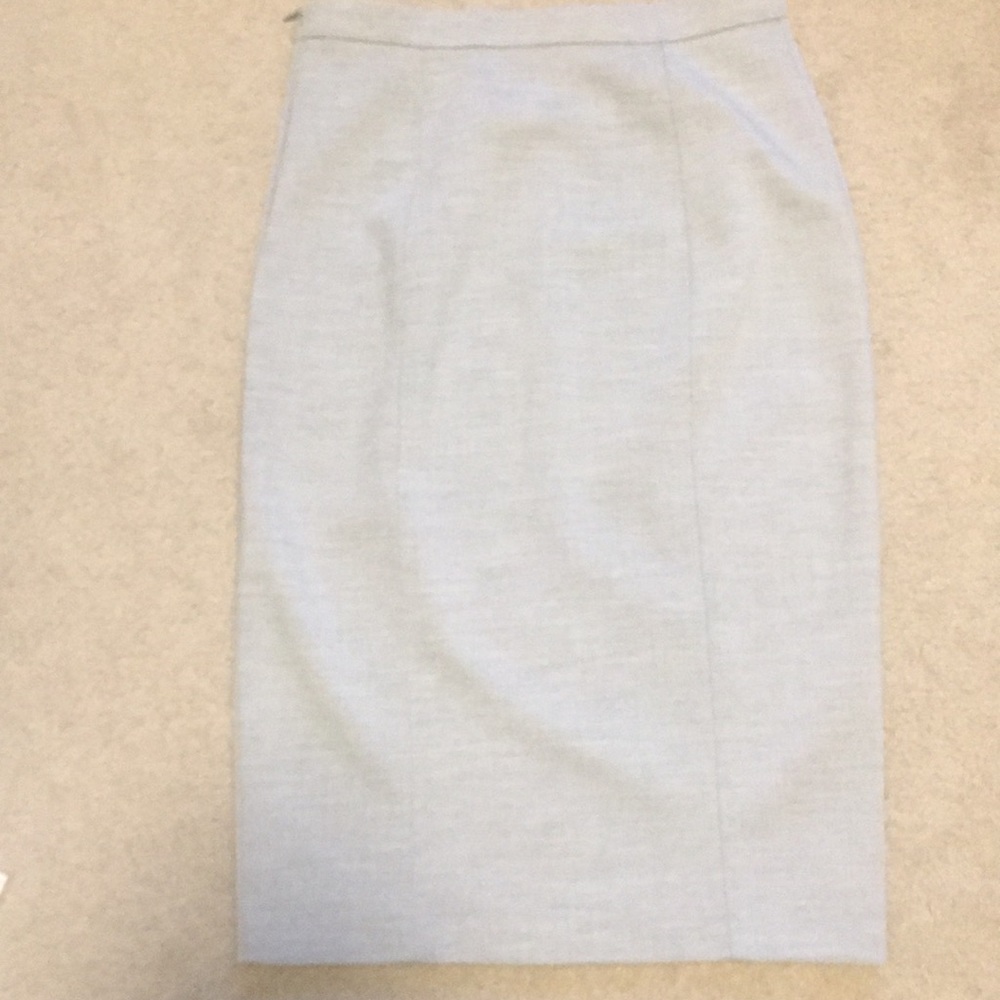 Cute light gray midi pencil skirt
